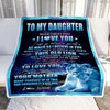 Personalized To My Daughter Blanket From Mom Mother Never Forget That I Love You Lion Daughter Birthday Thanksgiving Christmas Customized Fleece Throw Blanket Blanket | Teecentury.com