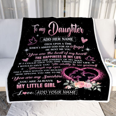Personalized To My Daughter From Mom Mother Blanket Once Upon A Time Birthday Graduation Gifts For Daughter Gifts Christmas Customized Fleece Throw Blanket | teecentury