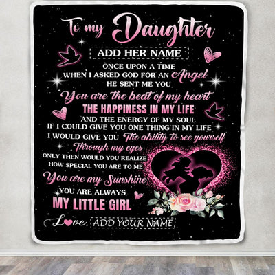 Personalized To My Daughter From Mom Mother Blanket Once Upon A Time Birthday Graduation Gifts For Daughter Gifts Christmas Customized Fleece Throw Blanket | teecentury