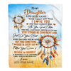 Personalized To My Daughter Gifts Blanket Dream Catcher I Love You Forever From Mom Dad Daughter Birthday Gifts Christmas Graduation Custom Fleece Blanket | teecentury