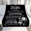 Personalized To My Daughter Gifts Blanket From Dad Father My Only Wish For You Daughter Birthday Gifts Graduation Christmas Customized Fleece Throw Blanket | teecentury