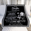Personalized To My Daughter Gifts Blanket From Dad Father Wherever Your Journey In Life Dad Daughter Birthday Gifts Christmas Customized Fleece Blanket | teecentury