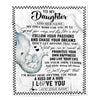Personalized To My Daughter Gifts Blanket From Mom Dad Elephant My Only Wish For You Daughter Birthday Gifts Graduation Christmas Customized Fleece Blanket | teecentury