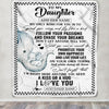 Personalized To My Daughter Gifts Blanket From Mom Dad Elephant My Only Wish For You Daughter Birthday Gifts Graduation Christmas Customized Fleece Blanket | teecentury
