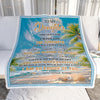 Personalized To My Daughter Gifts Blanket From Mom Dad Mother I Wish You The Strength Beach Daughter Birthday Gifts Christmas Graduation Custom Fleece Blanket | teecentury