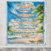 Personalized To My Daughter Gifts Blanket From Mom Dad Mother I Wish You The Strength Beach Daughter Birthday Gifts Christmas Graduation Custom Fleece Blanket | teecentury