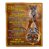 Personalized To My Daughter Gifts Blanket From Mom Dad Mother I Wish You The Strength Tiger Daughter Birthday Gifts Christmas Graduation Custom Fleece Blanket | teecentury