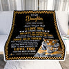 Personalized To My Daughter Gifts Blanket From Mom Dad Mother This Old Tiger Love You Daughter Birthday Gifts Graduation Christmas Customized Fleece Blanket | teecentury