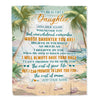 Personalized To My Daughter Gifts Blanket From Mom Dad Mother Whenever You Feel Beach Daughter Birthday Gifts Graduation Christmas Customized Fleece Blanket | teecentury