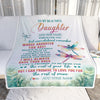 Personalized To My Daughter Gifts Blanket From Mom Dad Mother Whenever You Feel Dragonfly Daughter Birthday Gifts Christmas Customized Fleece Blanket | teecentury