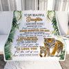 Personalized To My Daughter Gifts Blanket From Mom Dad Mother Whenever You Feel Tiger Daughter Birthday Gifts Graduation Christmas Customized Fleece Blanket | teecentury