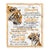 Personalized To My Daughter Gifts Blanket From Mom Dad Mother Wherever Your Journey In Life Tiger Daughter Birthday Gifts Warm Customized Fleece Throw Blanket | teecentury