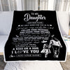 Personalized To My Daughter Gifts Blanket From Mom Mother My Only Wish For You Daughter Birthday Gifts Graduation Christmas Customized Fleece Throw Blanket | teecentury