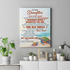 Personalized To My Daughter Gifts Canvas From Mom Dad Whenever Turtle Unique Birthday Gifts For Daughter Graduation Christmas Custom Wall Art Print Framed Canvas | teecentury