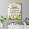 Personalized To My Daughter Gifts Canvas From Mom Mother Dad I Closed My Eyes Sunflower Best Daughter Birthday Gifts Christmas Custom Custom Art Print Framed Canvas | teecentury