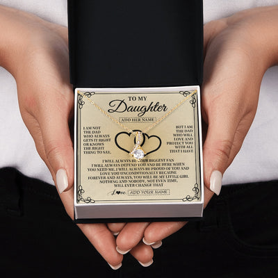Alluring Beauty Necklace 18K Yellow Gold Finish | 2 | Personalized To My Daughter Gifts From Dad Daughter Birthday Gifts Jewelry For Women Father Daughter Pendant Necklace Christmas Custom Gift Box Message Card | teecentury.myshopify