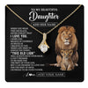 Alluring Beauty Necklace 18K Yellow Gold Finish | 1 | Personalized To My Daughter Gifts From Dad Father Necklace This Old Lion Love You Daughter Birthday Gifts Graduation Christmas Jewelry Gift Box Message Card | https://teecentury.