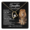 Forever Love Necklace 18K Yellow Gold Finish | 1 | Personalized To My Daughter Gifts From Dad Father Necklace This Old Lion Love You Daughter Birthday Gifts Graduation Christmas Jewelry Gift Box Message Card | https://teecentury.