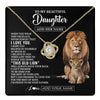 Love Knot Necklace 18K Yellow Gold Finish | 1 | Personalized To My Daughter Gifts From Dad Father Necklace This Old Lion Love You Daughter Birthday Gifts Graduation Christmas Jewelry Gift Box Message Card | https://teecentury.