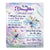 Personalized To My Daughter Gifts From Mom Dad Blanket Don't Give Up Dragonfly Gifts For Daughter Birthday Graduation Christmas Customized Fleece Blanket | teecentury