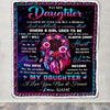 Personalized To My Daughter Gifts From Mom Dad Blanket Dream Catcher Birthday Gifts For Daughter Graduation Valentines Day Christmas Customized Fleece Blanket | teecentury