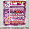 Personalized To My Daughter Gifts From Mom Dad Blanket Wood My Sunshine Birthday Gifts For Daughter Mothers Day Graduation Christmas Custom Fleece Blanket | teecentury