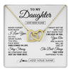 Interlocking Hearts Necklace 18K Yellow Gold Finish | 1 | Personalized To My Daughter Gifts From Mom Dad Necklace I Love You Thoughtful Keepsake Gift For Daughter Birthday Graduation Christmas Gift Box Message Card | https://teecentury.