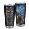 Personalized To My Daughter Gifts From Mom Dad Tumbler Bear Never Forget How Much I Love You Daughter Birthday Gifts Graduation Christmas Custom Cup Travel Mug | teecentury