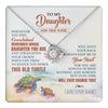 Love Knot Necklace 14K White Gold Finish | 1 | Personalized To My Daughter Gifts Necklace From Mom Dad Whenever Turtle Unique Birthday Gifts For Daughter Graduation Christmas Custom Gift Box Message Card | https://teecentury.