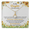 Alluring Beauty Necklace 18K Yellow Gold Finish | 1 | Personalized To My Daughter Gifts Necklace From Mom Mother Dad I Closed My Eyes Sunflower Best Daughter Birthday Gifts Christmas Custom Gift Box Message Card | teecentury.myshopify
