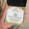 Love Knot Necklace 14K White Gold Finish | 2 | Personalized To My Daughter Gifts Necklace From Mom Mother Dad I Closed My Eyes Sunflower Best Daughter Birthday Gifts Christmas Custom Gift Box Message Card | teecentury.myshopify