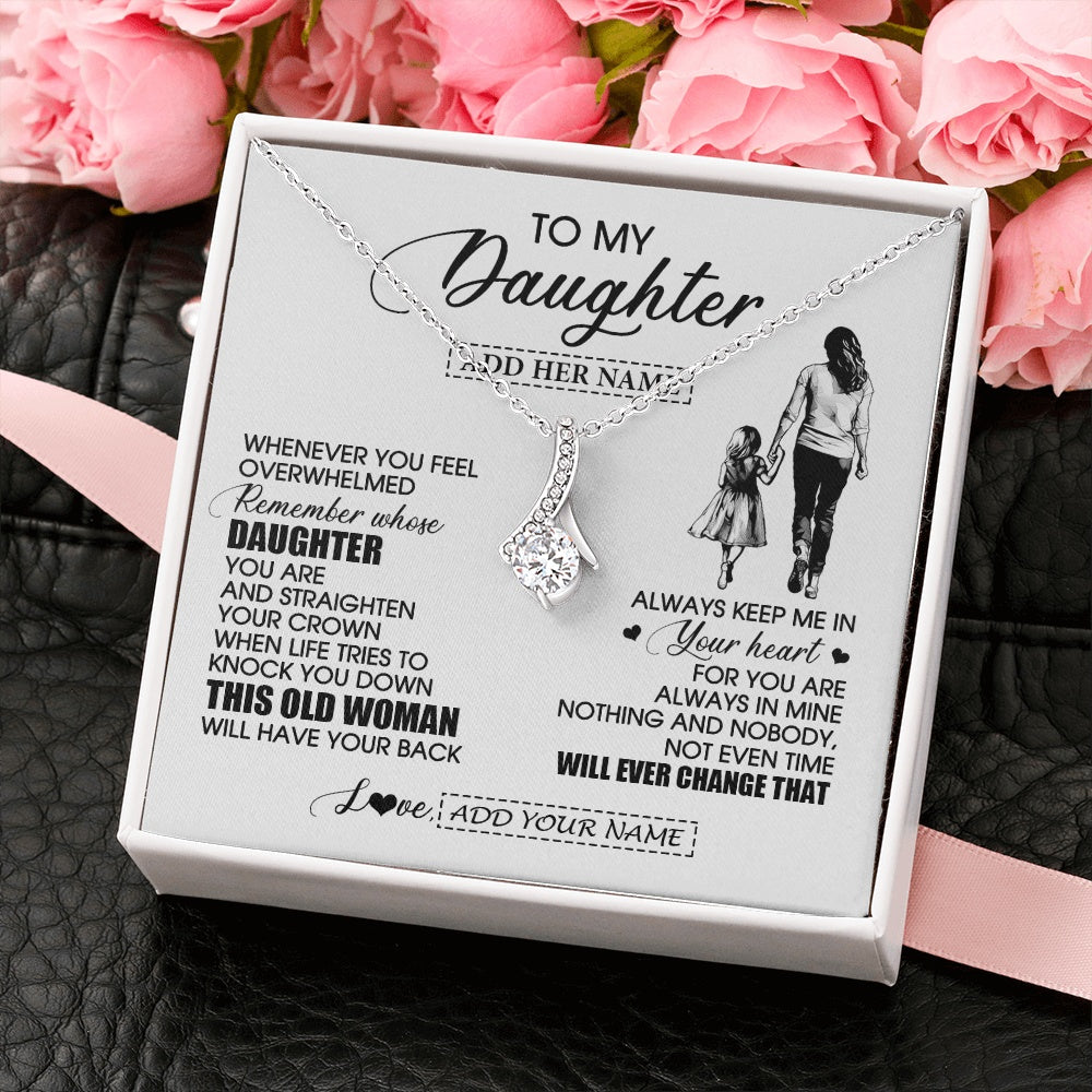 Alluring Beauty Necklace 14K White Gold Finish | 2 | Personalized To My Daughter Gifts Necklace From Mom Mother Whenever Woman Unique Birthday Gifts For Daughter Graduation Christmas Custom Gift Box Message Card | teecentury.myshopify
