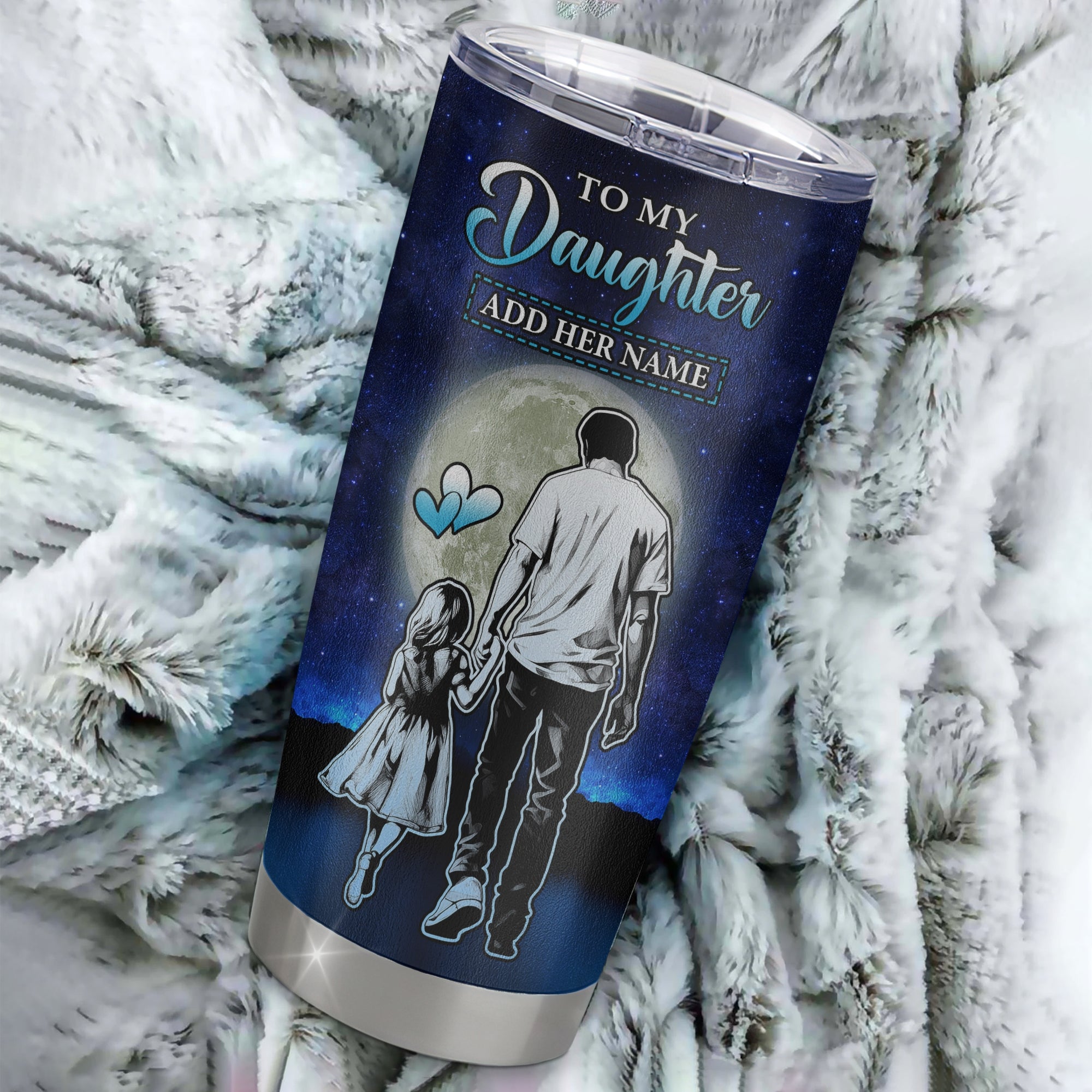 Personalized To My Daughter Gifts Tumbler From Dad Father I Closed My Eyes For A Moment Daughter Birthday Graduation Christmas Custom Stainless Steel Cup Travel Mug | teecentury