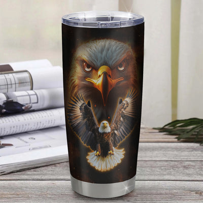 Personalized To My Daughter Gifts Tumbler From Mom Dad Mother I Wish You The Strength Eagle Daughter Birthday Gifts Christmas Graduation Custom Stainless Steel Mug | teecentury