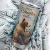 Personalized To My Daughter Gifts Tumbler From Mom Dad Whenever Bear Unique Birthday Gifts For Daughter Graduation Christmas Custom Stainless Steel Cup Travel Mug | teecentury