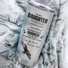 Personalized To My Daughter Gifts Tumbler From Mom Dad Whenever Eagle Unique Birthday Gifts For Daughter Graduation Christmas Stainless Steel Insulated Custom Mug | teecentury