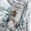 Personalized To My Daughter Gifts Tumbler From Mom Dad Whenever Wolf Unique Birthday Gifts For Daughter Graduation Christmas Custom Stainless Steel Cup Travel Mug | teecentury