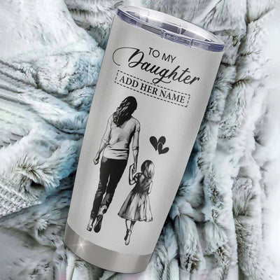 Personalized To My Daughter Gifts Tumbler From Mom Mother Whenever Woman Unique Birthday Gifts For Daughter Graduation Christmas Custom Stainless Steel Cup Travel Mug | teecentury