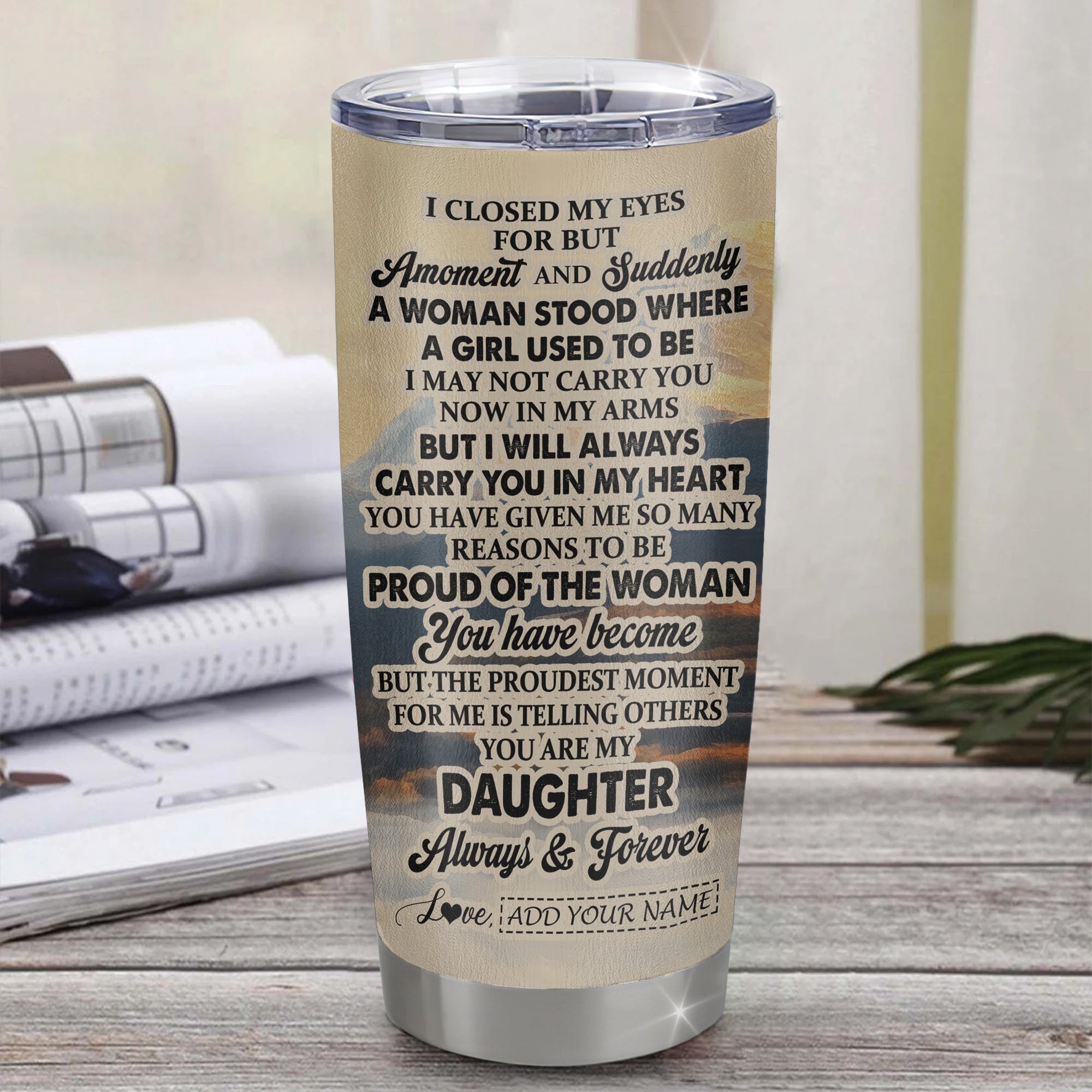 Personalized To My Daughter Gifts Tumbler Tiger From Mom Dad Mother You Are My Daughter Birthday Gifts Graduation Christmas Custom Stainless Steel Travel Mug Shirt & Hoodie | teecentury