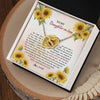 Interlocking Hearts Necklace 18K Yellow Gold Finish | Personalized To My Daughter In Law Necklace from Mother In Law I Will Forever Love You Daughter In Law Jewelry Birthday Wedding Day Customized Message Card | teecentury