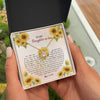 Love Knot Necklace 18K Yellow Gold Finish | Personalized To My Daughter In Law Necklace from Mother In Law I Will Forever Love You Daughter In Law Jewelry Birthday Wedding Day Customized Message Card | teecentury