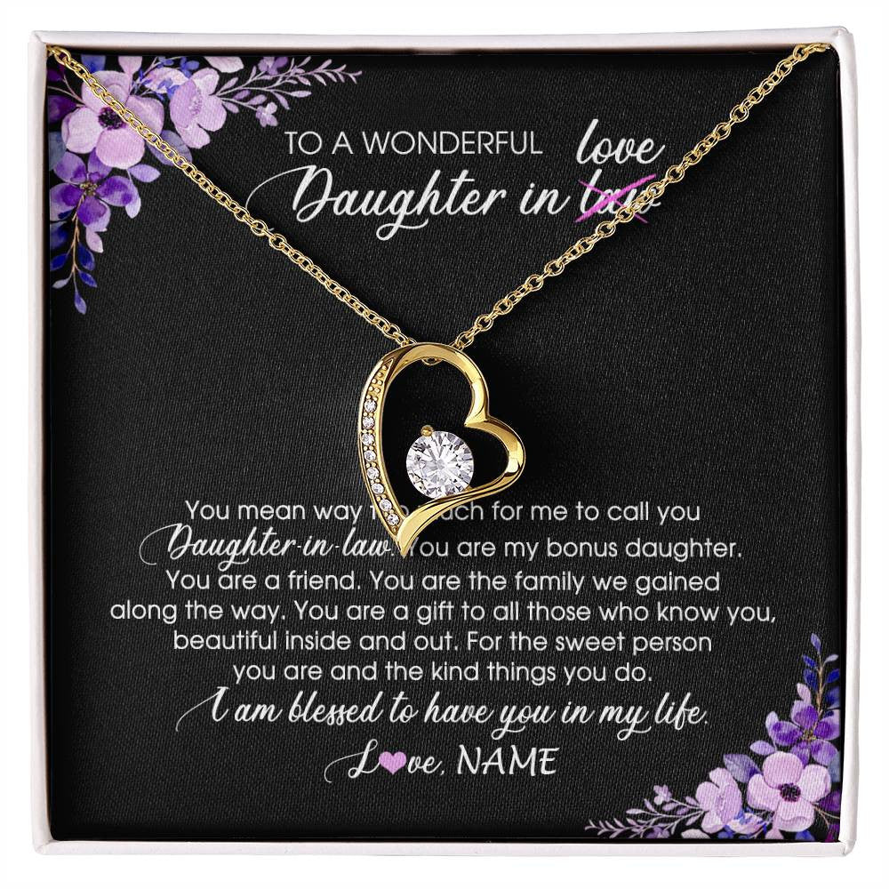 Personalized To My Daughter In Law Necklace from Mother In Law You