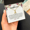 Alluring Beauty Necklace 18K Yellow Gold Finish | Personalized To My Daughter In Law Necklace from Stepmom Stepmother You're More Than Just A Daughter In Law Birthday Jewelry Customized Gift Box Message Card | teecentury