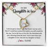 Forever Love Necklace 18K Yellow Gold Finish | Personalized To My Daughter In Law Necklace from Stepmom Stepmother You're More Than Just A Daughter In Law Birthday Jewelry Customized Gift Box Message Card | teecentury