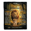Personalized To My Daughter Lion Blanket From Dad Father Never Forget That I Love You Daughter Birthday Gifts Graduation Christmas Customized Fleece Blanket | teecentury