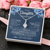 Alluring Beauty Necklace 14K White Gold Finish | 2 | Personalized To My Daughter Necklace From Dad Father Proud Of You Birthday Gifts For Daughter Jewelry Gifts Christmas Custom Gift Box Message Card | https://teecentury.