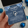 Forever Love Necklace 14K White Gold Finish | 2 | Personalized To My Daughter Necklace From Dad Father Proud Of You Birthday Gifts For Daughter Jewelry Gifts Christmas Custom Gift Box Message Card | https://teecentury.