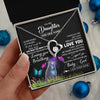 Forever Love Necklace 14K White Gold Finish | 2 | Personalized To My Daughter Necklace From Mom Dad Butterfly Sometimes Say I Love You Daughter Birthday Graduation Christmas Customized Gift Box Message Card | teecentury.myshopify