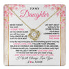 Love Knot Necklace 18K Yellow Gold Finish | 1 | Personalized To My Daughter Necklace From Mom Dad Inspirational I Love You Daughter Birthday Jewelry Graduation Christmas Customized Gift Box Message Card | teecentury