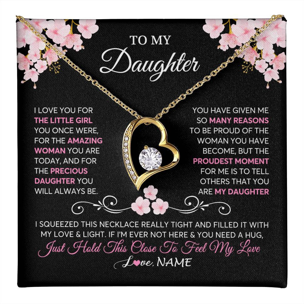 Mom dad daughter necklace hotsell